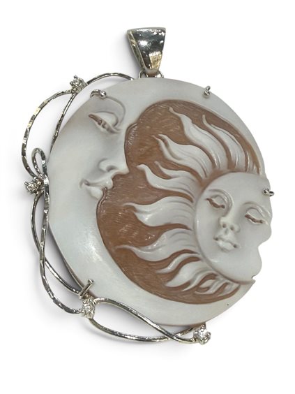 Pendente Mandile 1922 Donna Cammei  in Argento Conchiglia 2KK55697.5 - 2KK55697.5